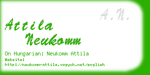 attila neukomm business card